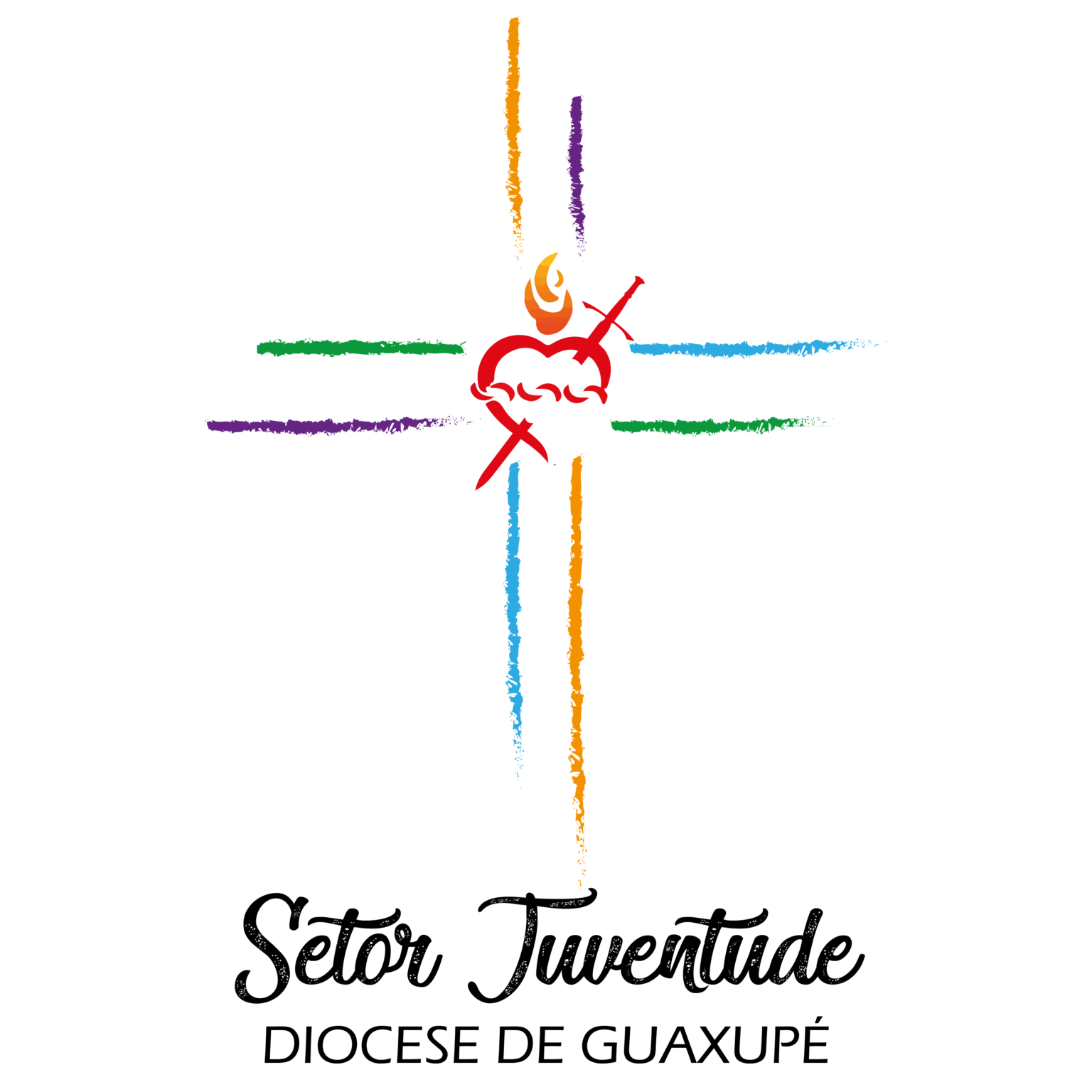 Logo com Espada 01 - Diocese de Guaxupé Setor Juventudes