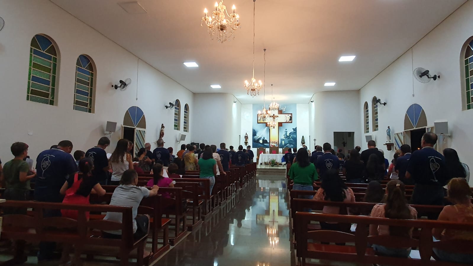 B3 1 - Diocese de Guaxupé Terço dos Homens comemora 9 anos de presença na Paróquia São Benedito, Petúnia.