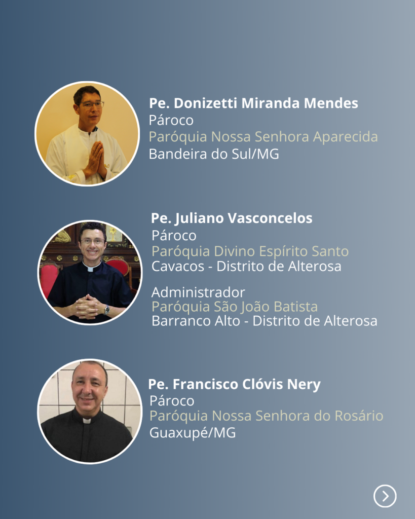 TRANSFERENCIAS 2 - Diocese de Guaxupé Transferência do Clero diocesano para 2024