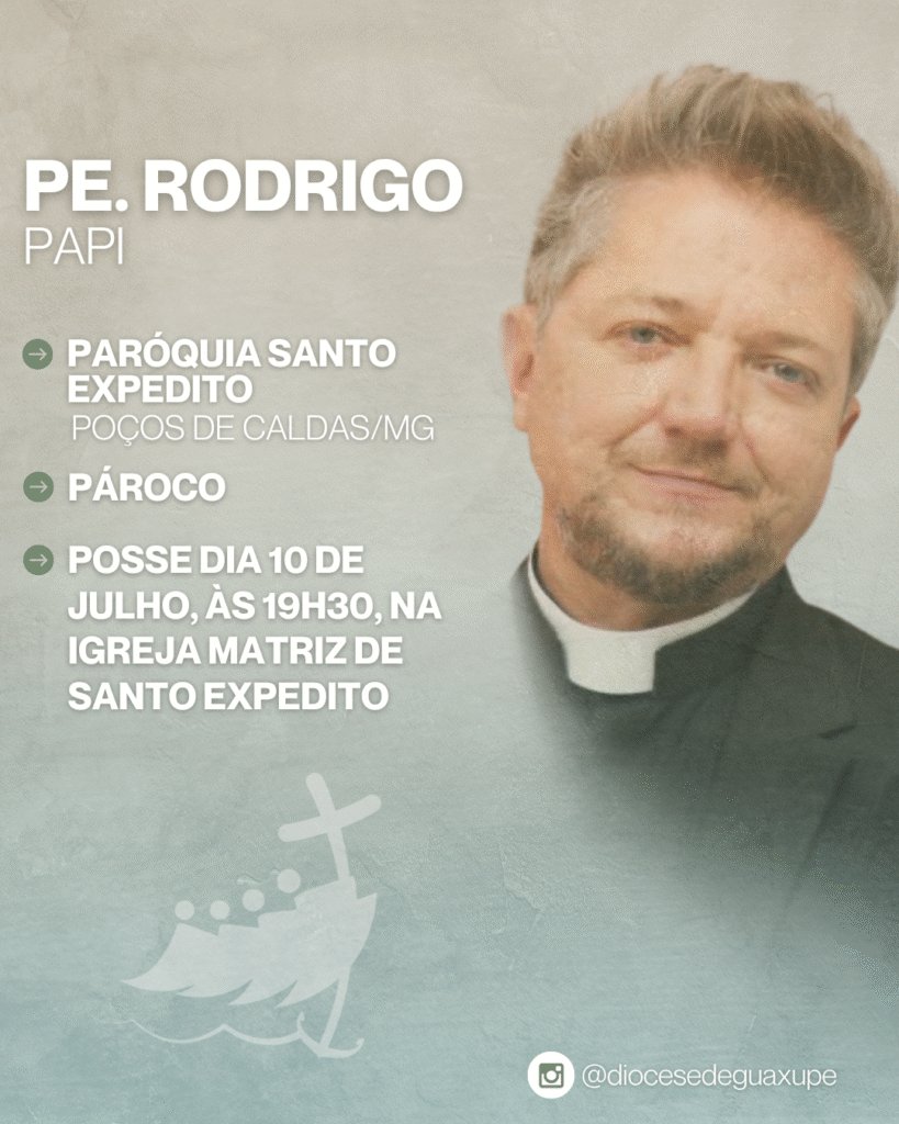 NOTA OFICIAL - TRANSFERÊNCIA DO CLERO DIOCESANO 2 - Diocese de Guaxupé 3 1 - Diocese de Guaxupé NOTA OFICIAL - TRANSFERÊNCIA DO CLERO DIOCESANO