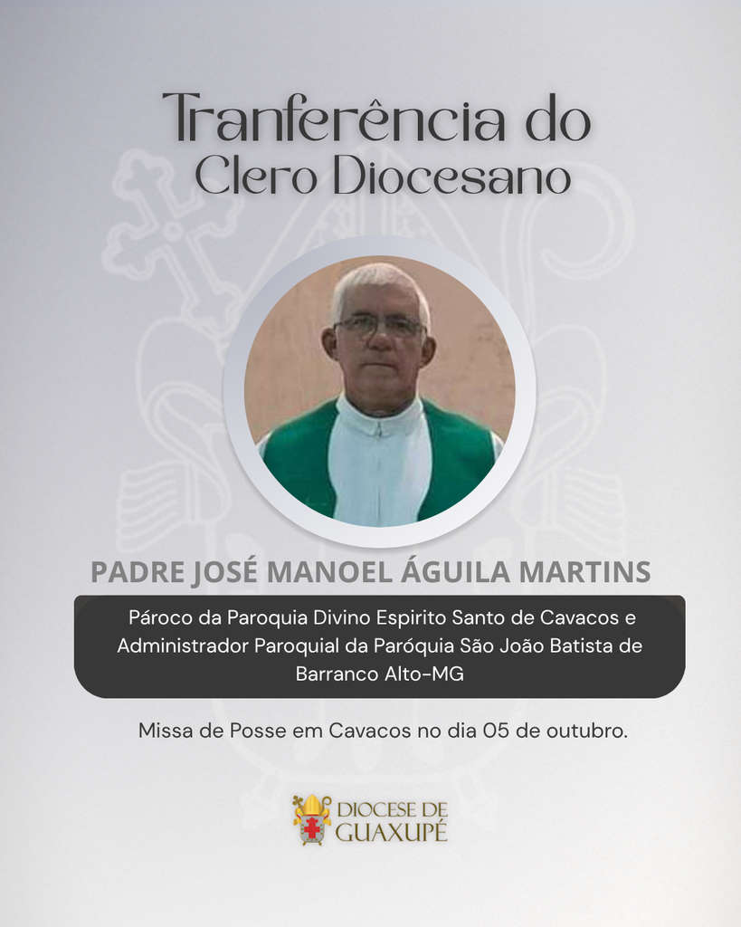 NOTA OFICIAL 2 - Diocese de Guaxupé 2 - Diocese de Guaxupé NOTA OFICIAL