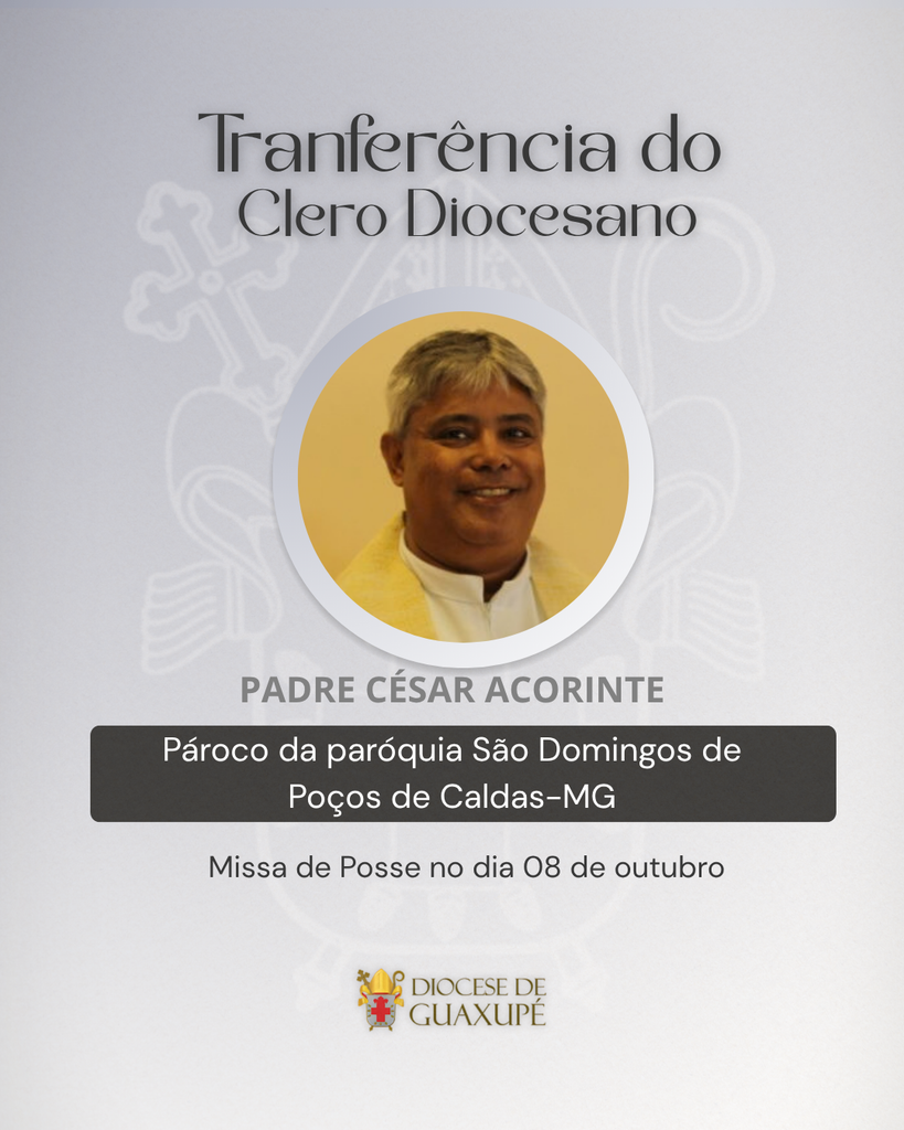 NOTA OFICIAL 3 - Diocese de Guaxupé 3 - Diocese de Guaxupé NOTA OFICIAL