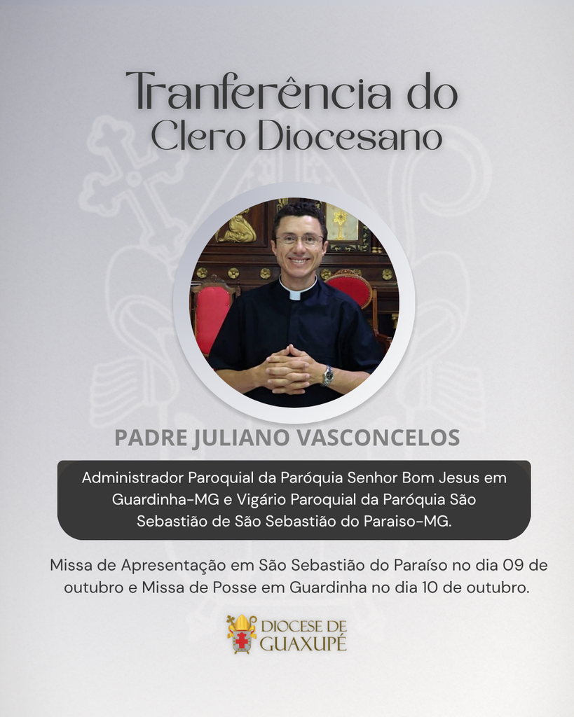 NOTA OFICIAL 4 - Diocese de Guaxupé 4 - Diocese de Guaxupé NOTA OFICIAL